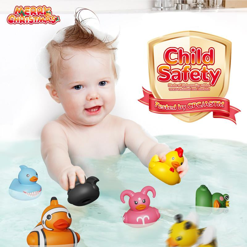 2025 Advent Calendar for Boys and Girls, 24-Day Christmas Countdown Featuring Rubber Duck Bath Toys, Ideal for Toddlers, Perfect for Christmas and Birthday Gifts