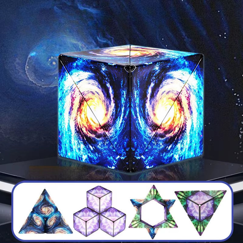 Transform Your Mind with the Infinite Cosmic Magnetic Cube Puzzle - Shasibo Fidget Toy for Ultimate Stress Relief