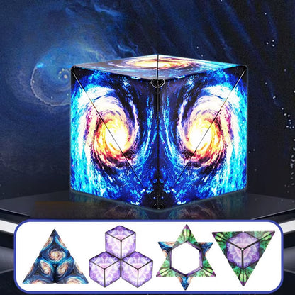 Transform Your Mind with the Infinite Cosmic Magnetic Cube Puzzle - Shasibo Fidget Toy for Ultimate Stress Relief