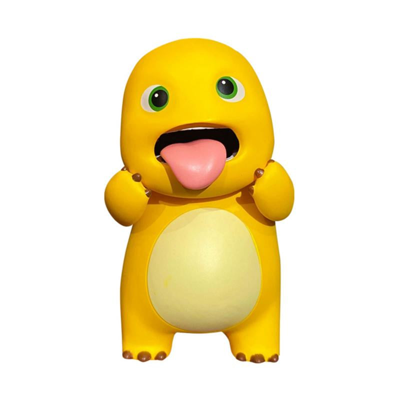 Anime Figure Nailong Milk Dragon - Kawaii Cartoon Yellow Dinosaur PVC Action Figure Model for Home Decor, Party Decorations, and Children's Gifts (4cm-7cm)