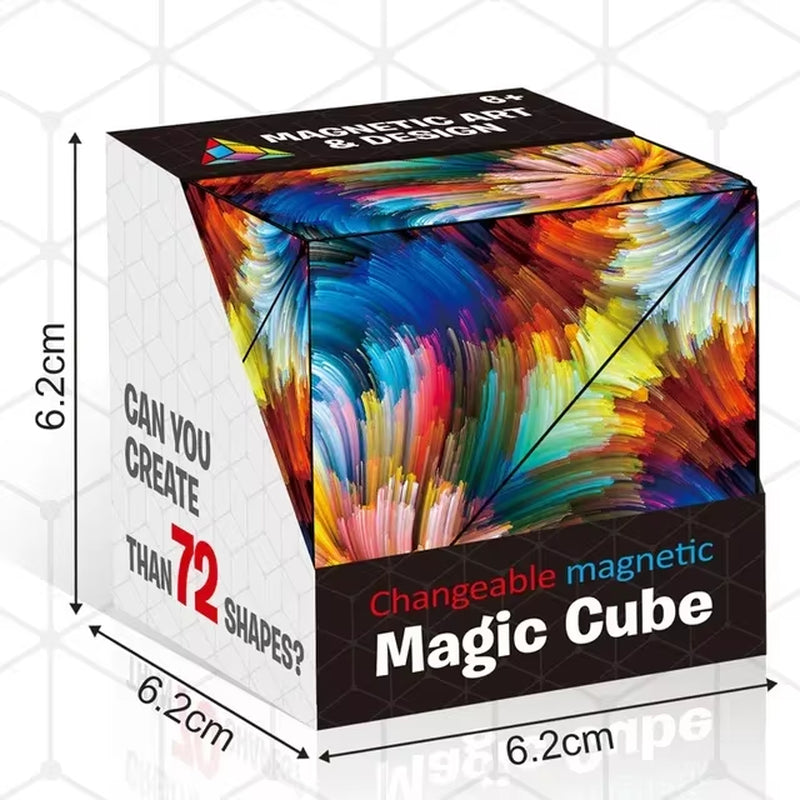 Transform Your Mind with the Infinite Cosmic Magnetic Cube Puzzle - Shasibo Fidget Toy for Ultimate Stress Relief