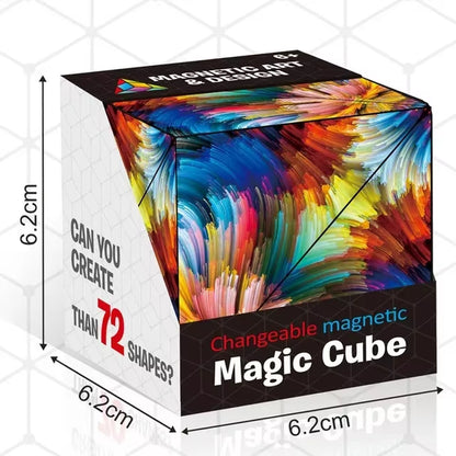 Transform Your Mind with the Infinite Cosmic Magnetic Cube Puzzle - Shasibo Fidget Toy for Ultimate Stress Relief