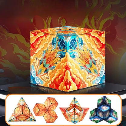 Transform Your Mind with the Infinite Cosmic Magnetic Cube Puzzle - Shasibo Fidget Toy for Ultimate Stress Relief