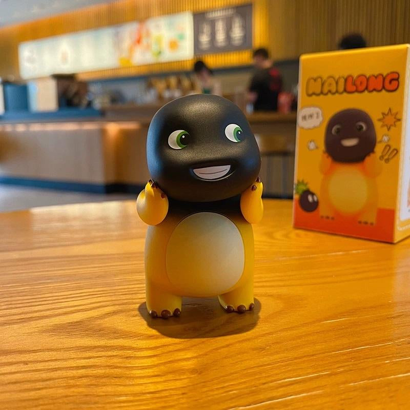 Anime Figure Nailong Milk Dragon - Kawaii Cartoon Yellow Dinosaur PVC Action Figure Model for Home Decor, Party Decorations, and Children's Gifts (4cm-7cm)