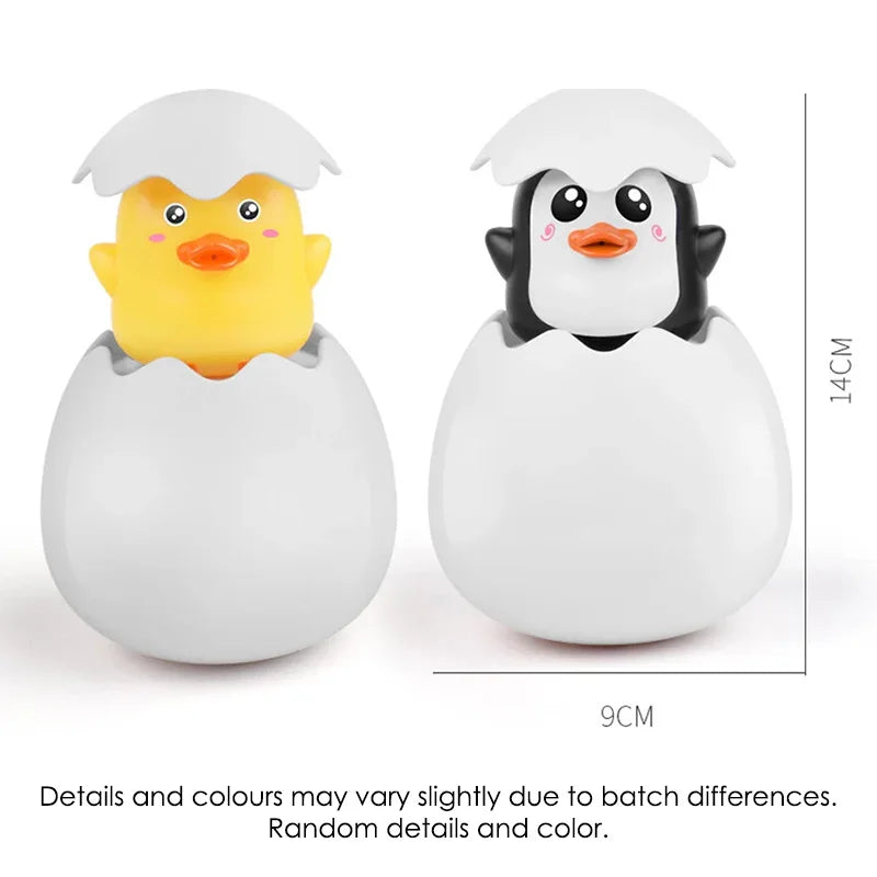 Exciting Cute Duck and Penguin Egg Water Spray Sprinkler Toy – Perfect for Bath Time and Pool Fun!
