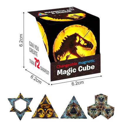 Transform Your Mind with the Infinite Cosmic Magnetic Cube Puzzle - Shasibo Fidget Toy for Ultimate Stress Relief