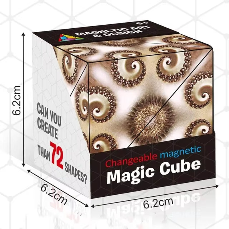 Transform Your Mind with the Infinite Cosmic Magnetic Cube Puzzle - Shasibo Fidget Toy for Ultimate Stress Relief