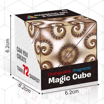 Transform Your Mind with the Infinite Cosmic Magnetic Cube Puzzle - Shasibo Fidget Toy for Ultimate Stress Relief