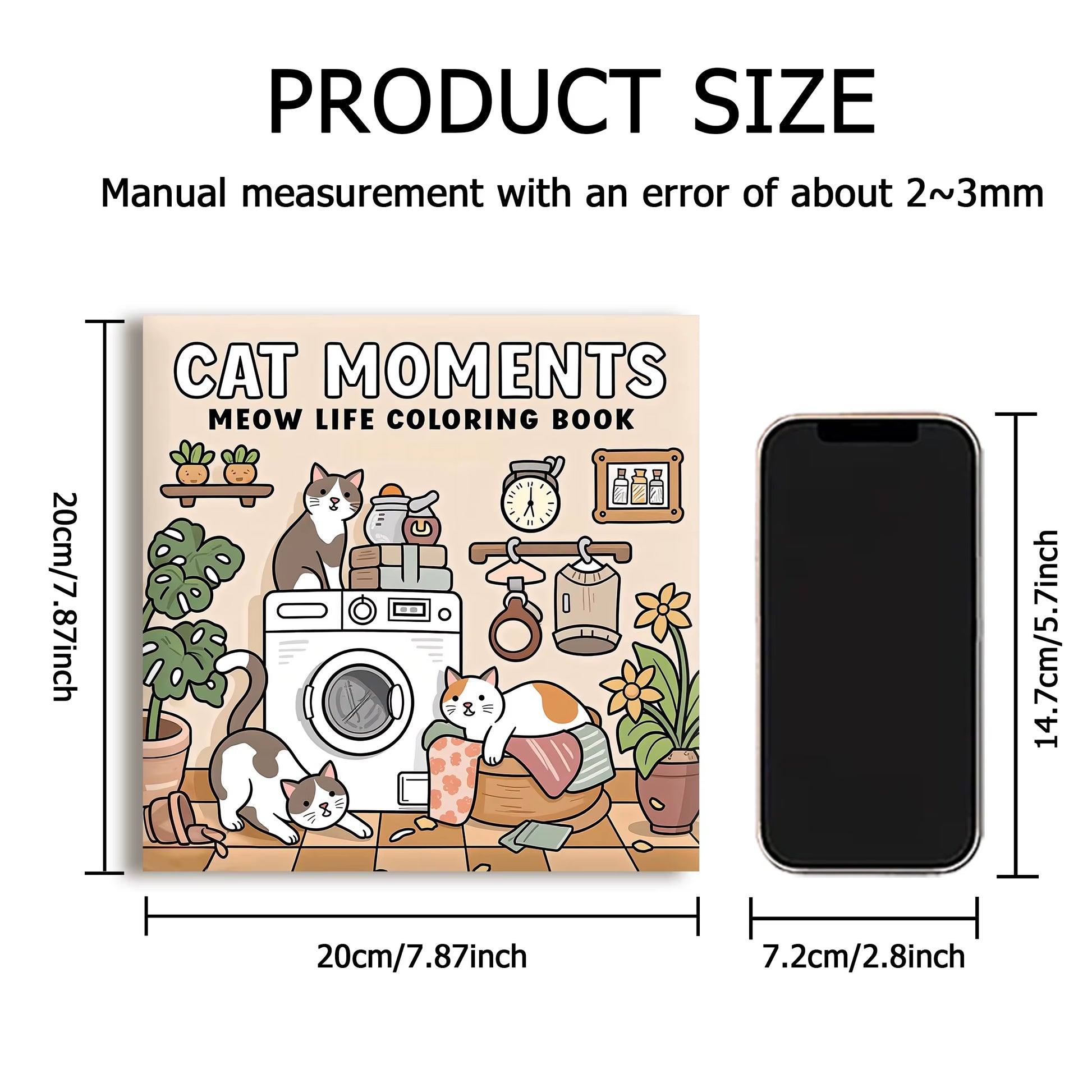 CAT MOMENTS: Fun and Relaxing Coloring Book for Adults - Perfect Gift for Celebrations and Birthdays!