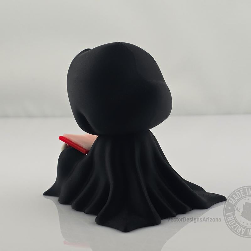 Gothic 3D Printed Grim Reaper Figurine - 3 Inch Lightweight Halloween Decor - Ideal Gift for Horror Enthusiasts and Gothic Aficionados - Spooky Shelf Ornament