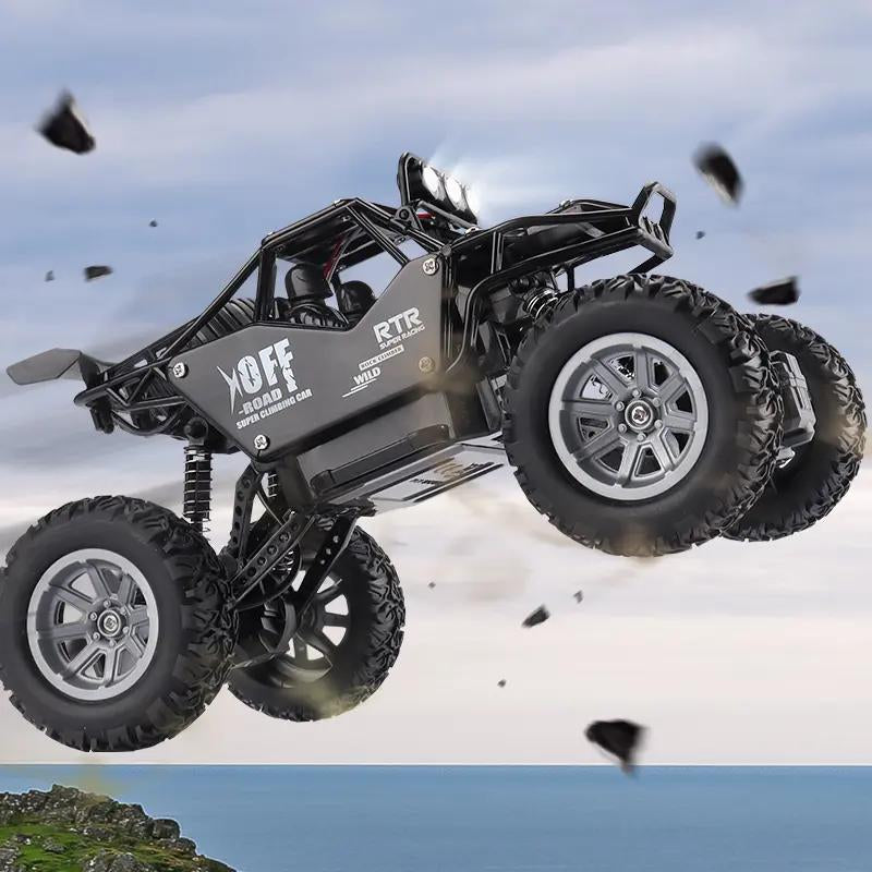 Unleash the Adventure: 1:20 All-Terrain Electric RC Car with LED Lights & Shock Absorbers - The Ultimate High-Speed Remote Control Vehicle for Kids Ages 3-8!