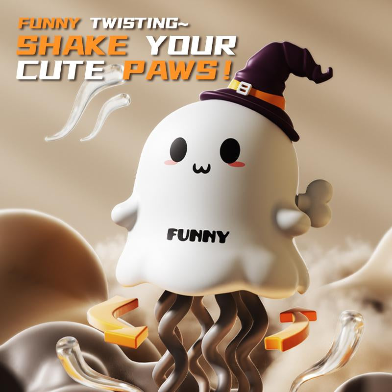 2025 Halloween Dancing Ghost Toys and Magical Cornspring Slide Christmas Elk Wind-Up Twist Toys - Creative Fidget Sensory Toys for Kids' Party Favors and Educational Use