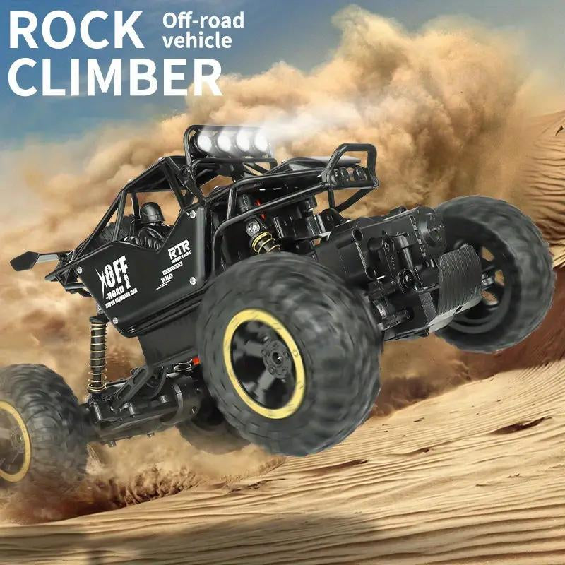 Unleash the Adventure: 1:20 All-Terrain Electric RC Car with LED Lights & Shock Absorbers - The Ultimate High-Speed Remote Control Vehicle for Kids Ages 3-8!