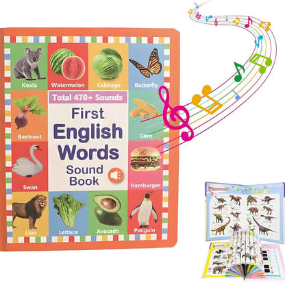 First English Words Sound Book for Early Language Development in Babies and Toddlers
