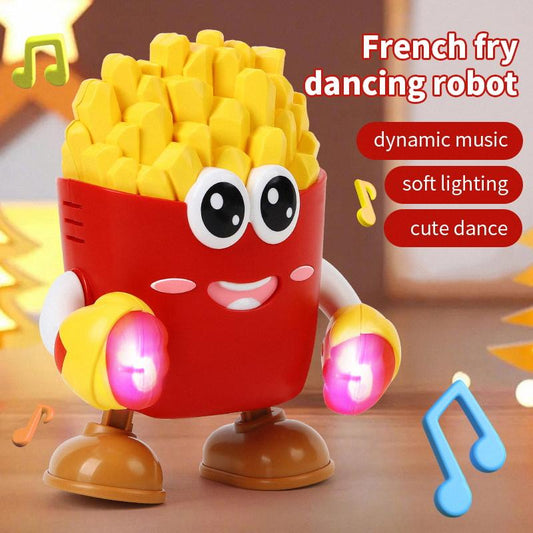 Electric Dancing French Fries Robot Toy with Light and Music - Educational Gift for Children