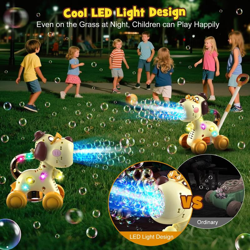 Automatic Bubble Machine for Children: Rechargeable Dog and Giraffe Bubble Maker for Boys and Girls - Ideal for Birthdays and Holiday Celebrations