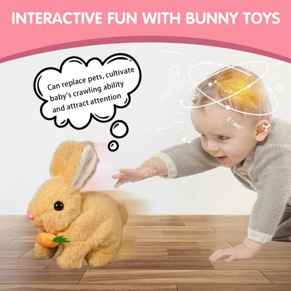 Interactive Electronic Rabbit Plush Toy with Music and Movement - Ideal Easter Gift for Children
