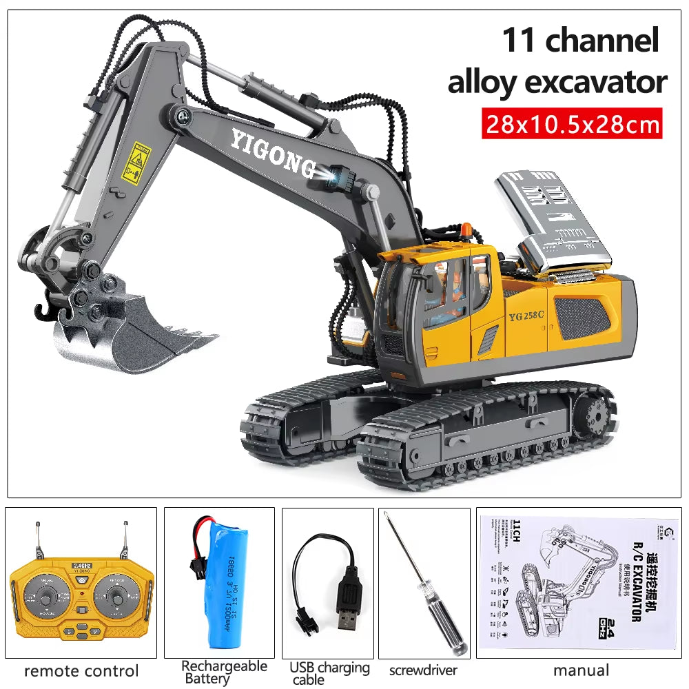 Ultimate Remote Control Excavator & Dump Truck Set - Fun Electric Construction Toys for Kids!