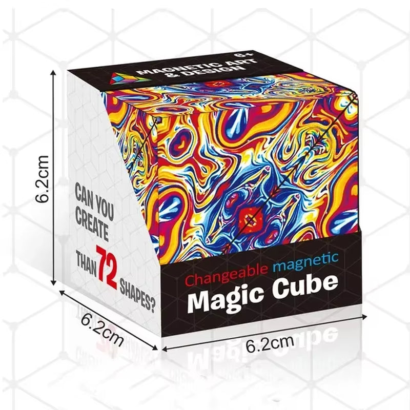 Transform Your Mind with the Infinite Cosmic Magnetic Cube Puzzle - Shasibo Fidget Toy for Ultimate Stress Relief
