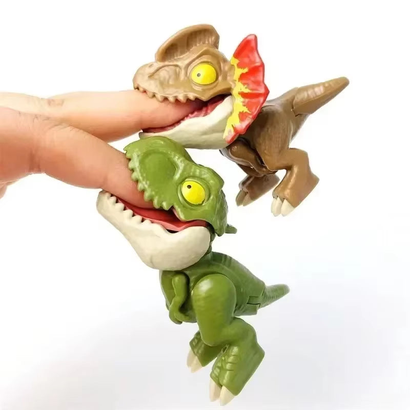 Dinosaur-Themed Interactive Finger Action Figures - Set of 5/10 Creative Tyrannosaurus Models with Dino Eggs