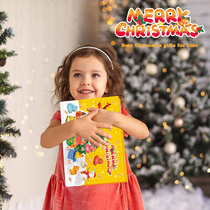 2025 Advent Calendar for Boys and Girls, 24-Day Christmas Countdown Featuring Rubber Duck Bath Toys, Ideal for Toddlers, Perfect for Christmas and Birthday Gifts