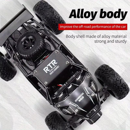 Unleash the Adventure: 1:20 All-Terrain Electric RC Car with LED Lights & Shock Absorbers - The Ultimate High-Speed Remote Control Vehicle for Kids Ages 3-8!