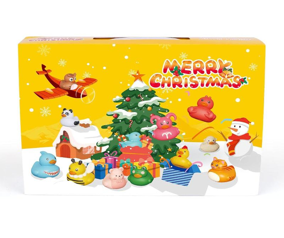 2025 Advent Calendar for Boys and Girls, 24-Day Christmas Countdown Featuring Rubber Duck Bath Toys, Ideal for Toddlers, Perfect for Christmas and Birthday Gifts