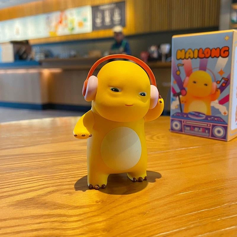 Anime Figure Nailong Milk Dragon - Kawaii Cartoon Yellow Dinosaur PVC Action Figure Model for Home Decor, Party Decorations, and Children's Gifts (4cm-7cm)