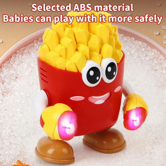 Electric Dancing French Fries Robot Toy with Light and Music - Educational Gift for Children